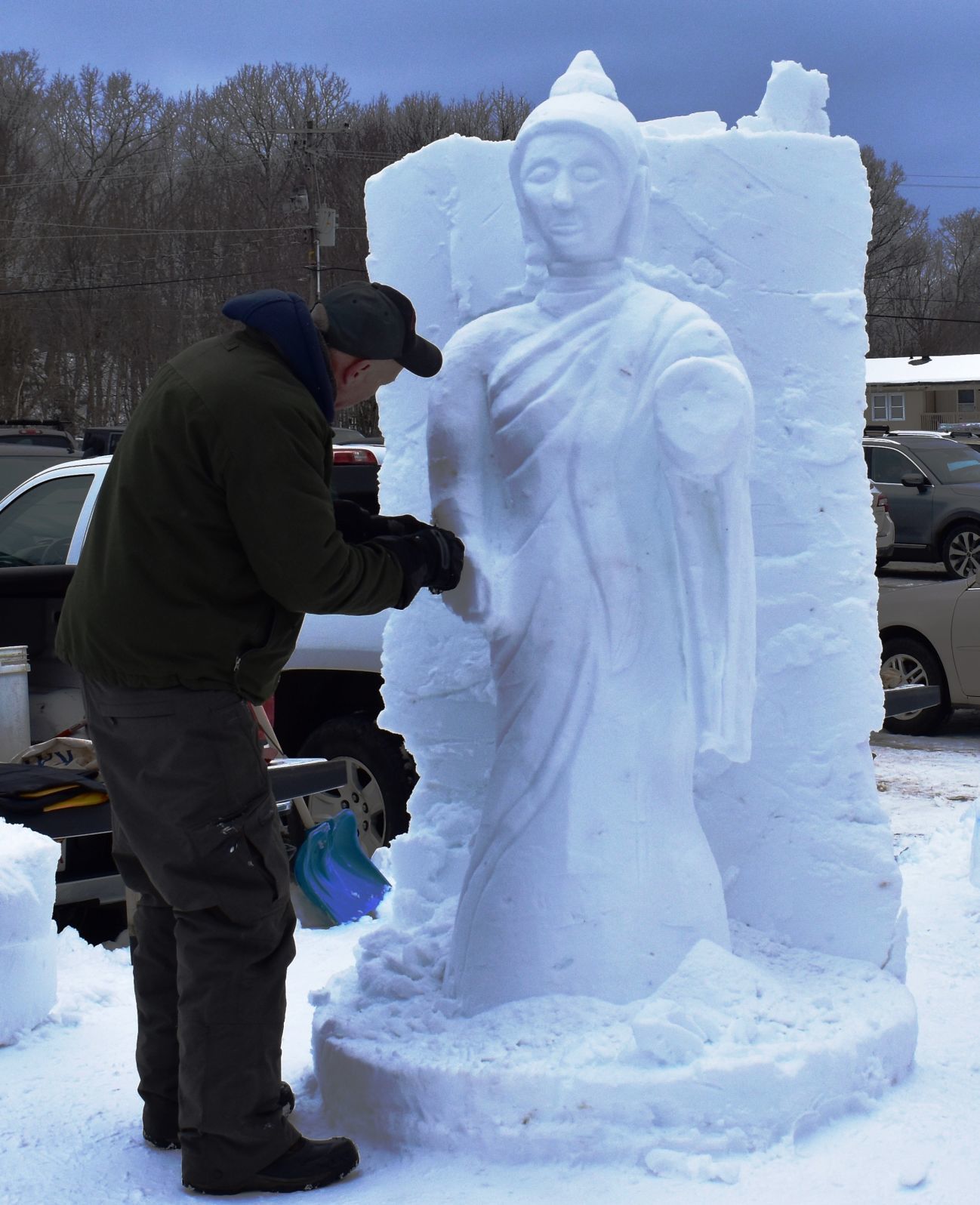 Snow sculpture